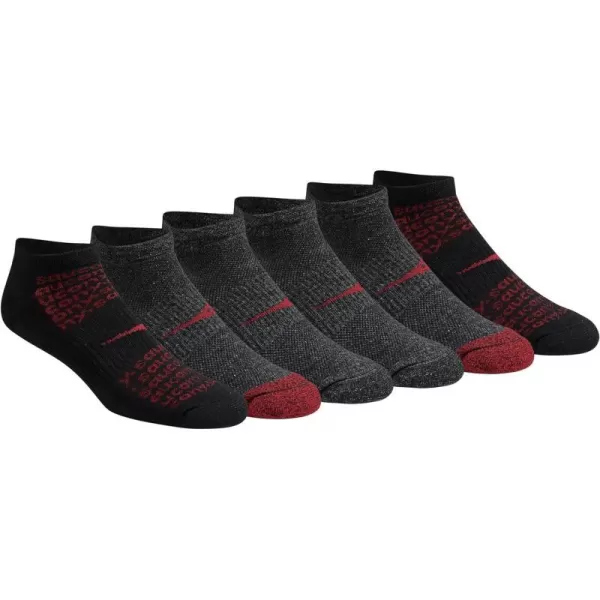 imageSaucony Mens MultiPack Mesh Ventilating Comfort Fit Performance NoShow SocksBlack Fashion Repreve 6 Pairs