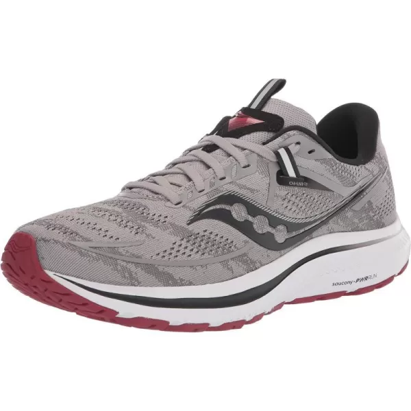 imageSaucony Mens Omni 21 Running ShoeAlloyGarnet