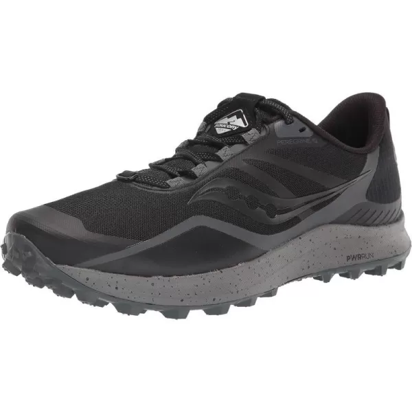 imageSaucony Mens Peregrine 12 Trail Running ShoeBlackCharcoal