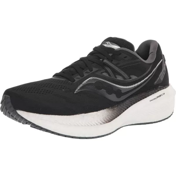 imageSaucony Mens Triumph 20 Running ShoeBlackWhite