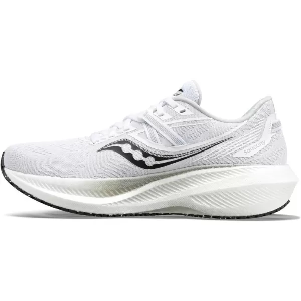imageSaucony Mens Triumph 20 Running ShoeWhiteBlack