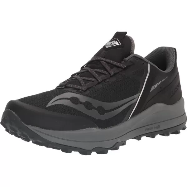 imageSaucony Mens Xodus Ultra Trail Running ShoeBlackCharcoal