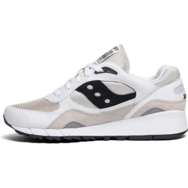 imageSaucony UnisexAdult Shadow 6000 SneakerWhiteGreyBlack