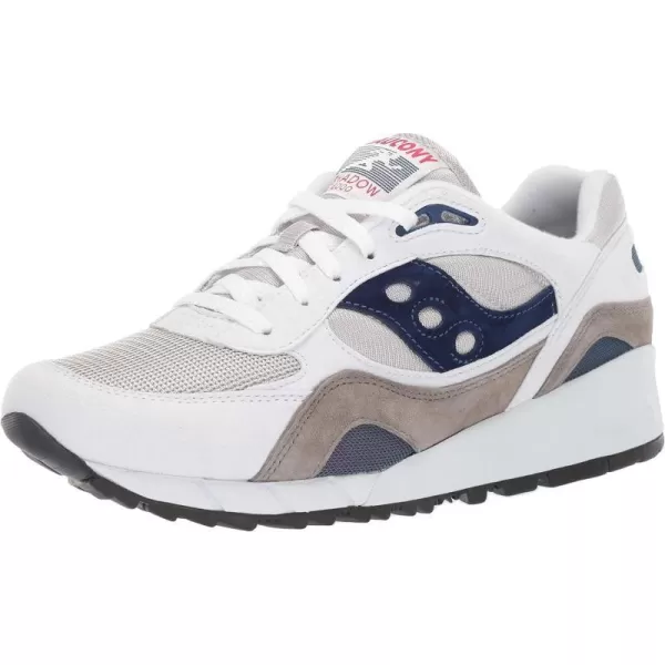 imageSaucony UnisexAdult Shadow 6000 SneakerWhiteGreyNavy