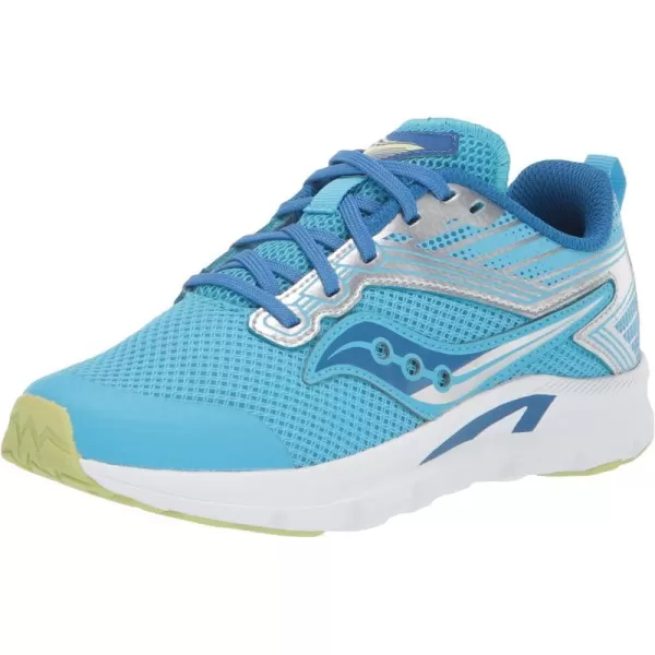 imageSaucony UnisexChild Axon Running ShoeBlueSilver