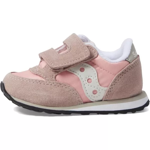 imageSaucony UnisexChild Baby Jazz Hook amp Loop SneakerGreyBlushCream
