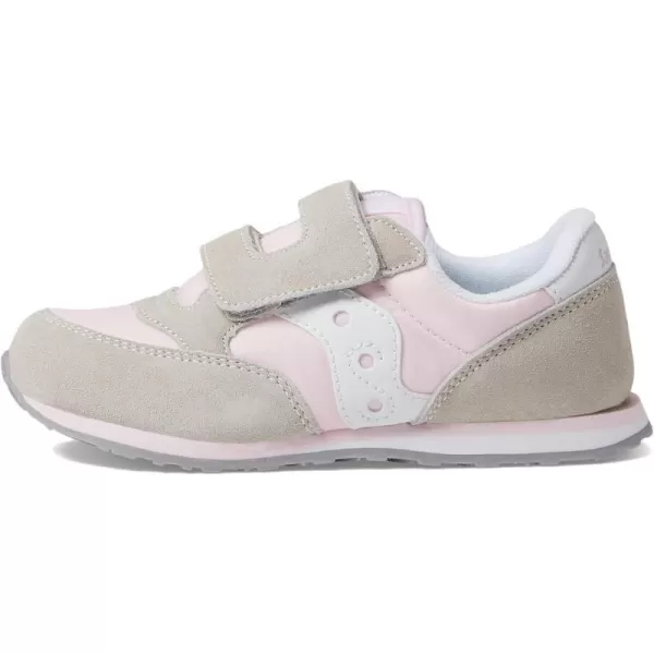 imageSaucony UnisexChild Baby Jazz Hook amp Loop SneakerGreyPinkWhite
