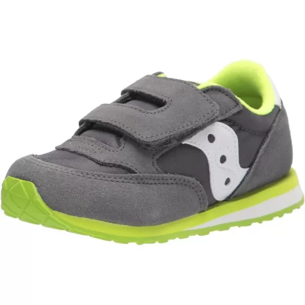 imageSaucony UnisexChild Baby Jazz Hook amp Loop SneakerGreyWhite