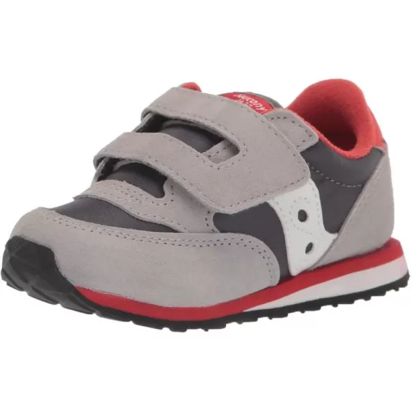 imageSaucony UnisexChild Baby Jazz Hook amp Loop SneakerGreyWhiteLava
