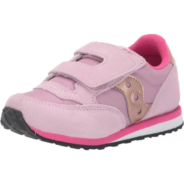 imageSaucony UnisexChild Baby Jazz Hook amp Loop SneakerMauvePink