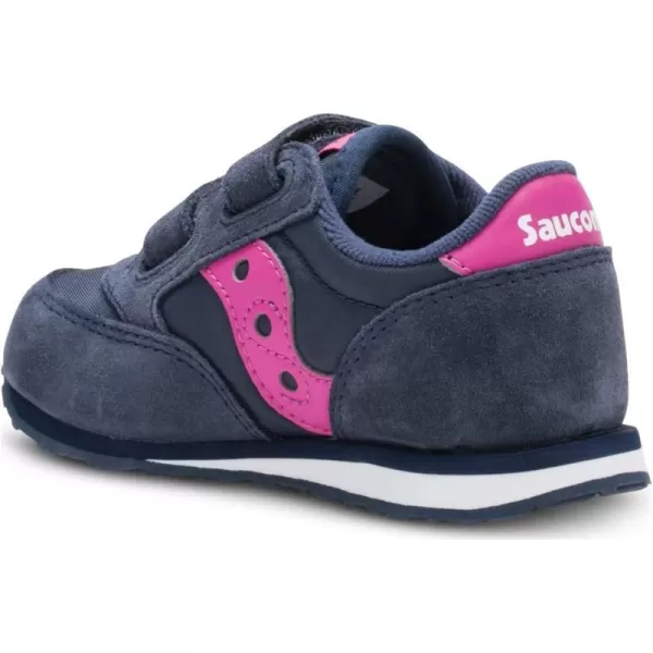 imageSaucony UnisexChild Baby Jazz Hook amp Loop SneakerNavyPink