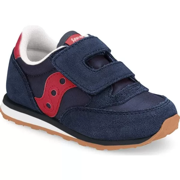 imageSaucony UnisexChild Baby Jazz Hook amp Loop SneakerNavyRed