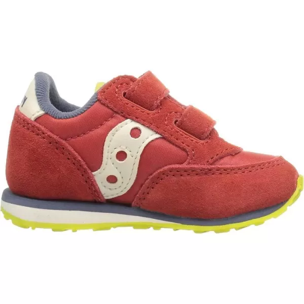 imageSaucony UnisexChild Baby Jazz Hook amp Loop SneakerRedBlueLime