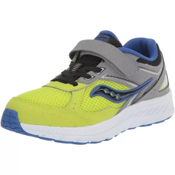 imageSaucony UnisexChild Cohesion 14 Alternative Closure Jr Running ShoeGreyAcidLime