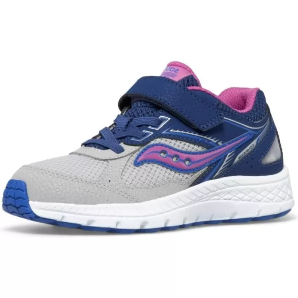 imageSaucony UnisexChild Cohesion 14 Alternative Closure Jr Running ShoeNavyGreyGrape
