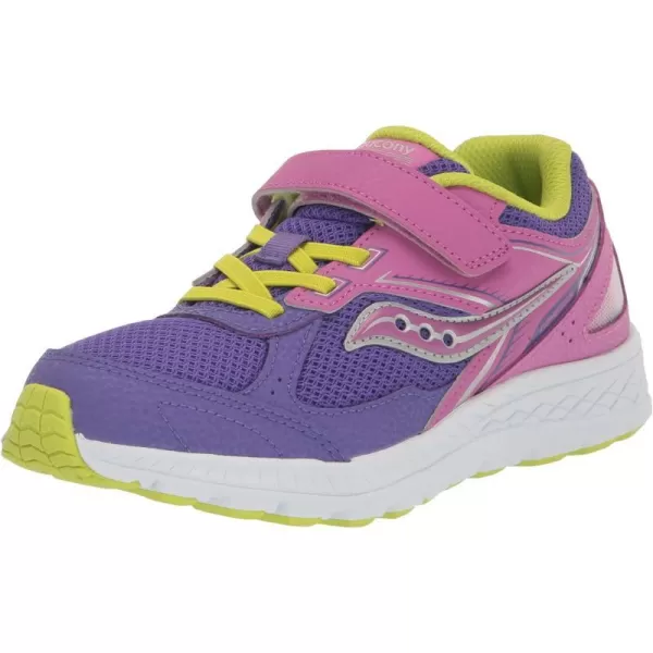 imageSaucony UnisexChild Cohesion 14 Alternative Closure Jr Running ShoePurpleGreen