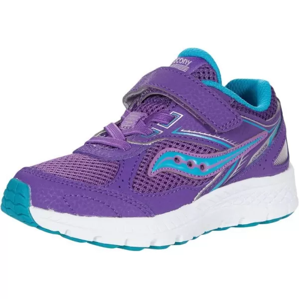 imageSaucony UnisexChild Cohesion 14 Alternative Closure Jr Running ShoePurpleTurq