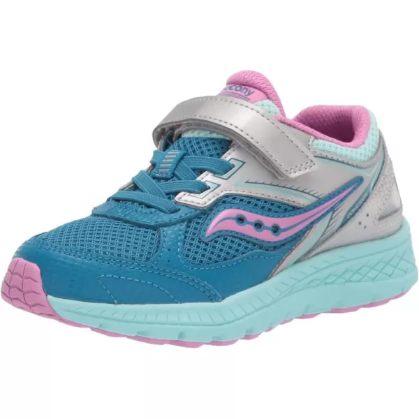 imageSaucony UnisexChild Cohesion 14 Alternative Closure Jr Running ShoeTurqPink