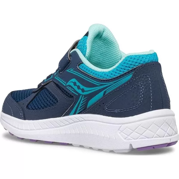imageSaucony UnisexChild Cohesion 14 Alternative Closure Running ShoeNavyTurqPurple