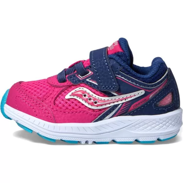 imageSaucony UnisexChild Cohesion 14 Alternative Closure Running ShoePinkNavy
