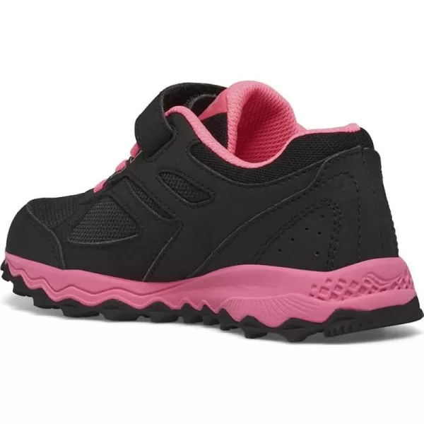 imageSaucony UnisexChild Cohesion Tr14 Alternative Closure Trail Running ShoeBlackPink