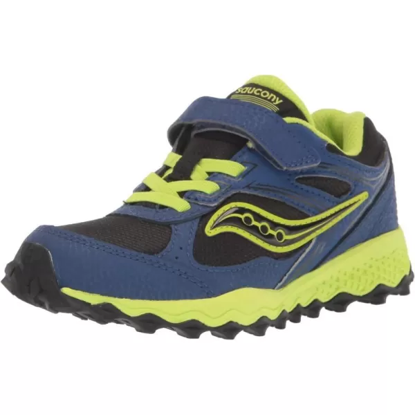 imageSaucony UnisexChild Cohesion Tr14 Alternative Closure Trail Running ShoeBlueBlackGreen