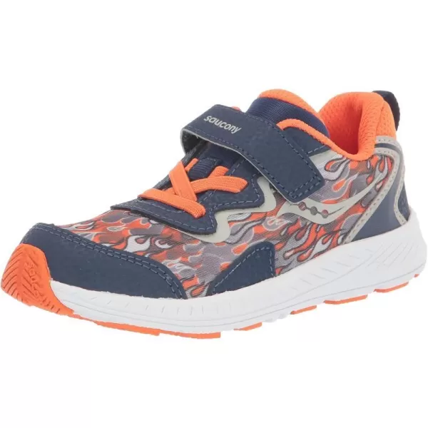 imageSaucony UnisexChild Flash Alternative Closure 30 SneakerNavyOrange