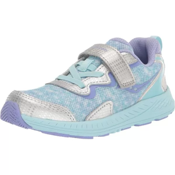 imageSaucony UnisexChild Flash Alternative Closure 30 SneakerSilverPurple