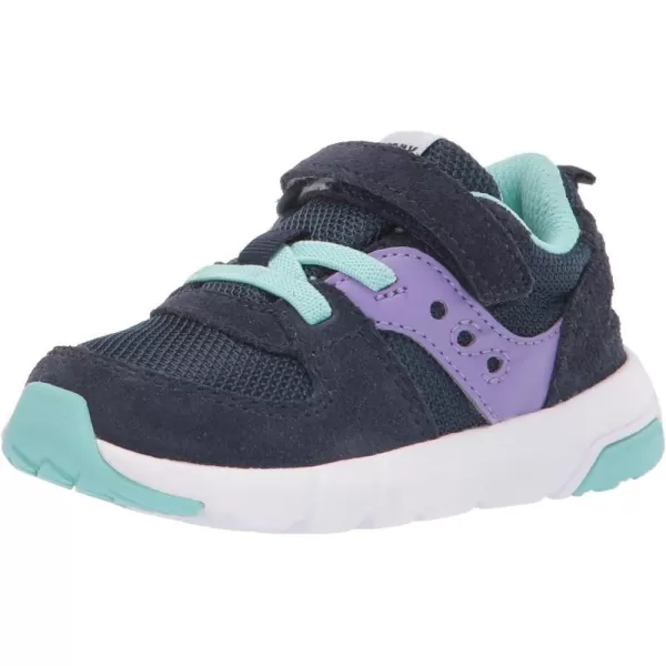 imageSaucony UnisexChild Jazz Lite 20 SneakerNavyPurpleTurq
