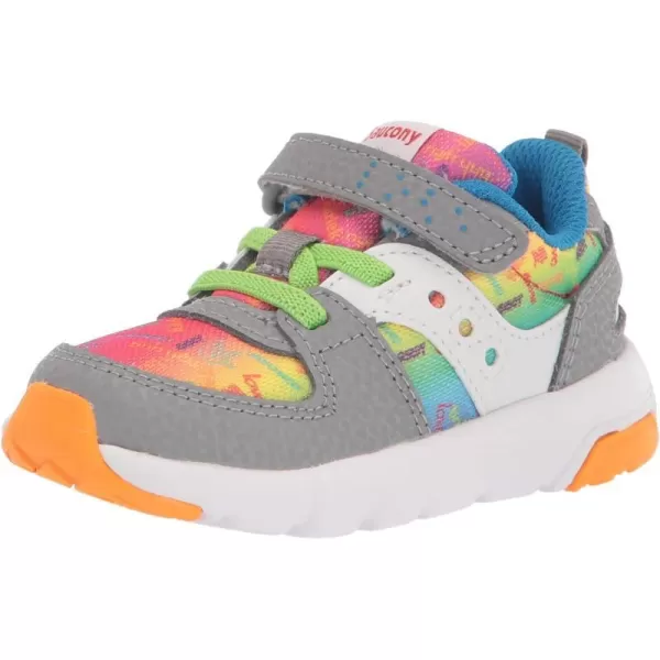 imageSaucony UnisexChild Jazz Lite 20 SneakerRainbow Love