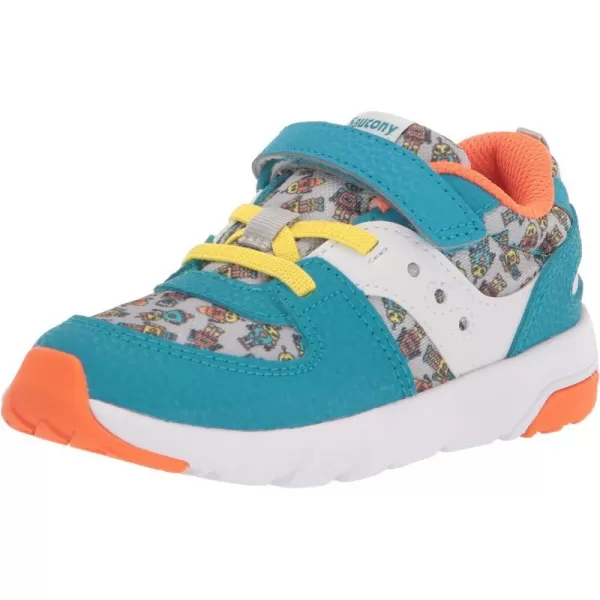 imageSaucony UnisexChild Jazz Lite 20 SneakerTurqOrange