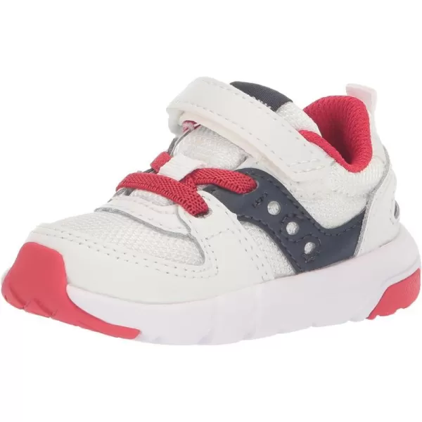 imageSaucony UnisexChild Jazz Lite 20 SneakerWhiteNavyRed