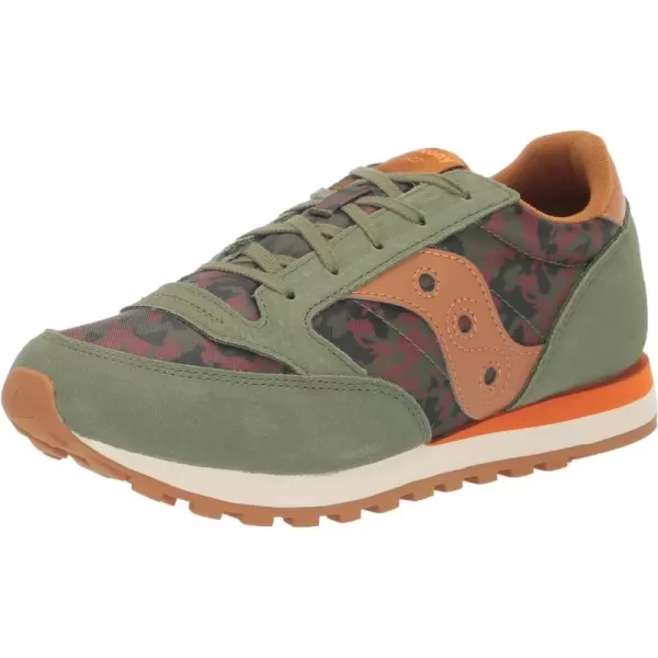 imageSaucony UnisexChild Jazz Original SneakerOliveOrange