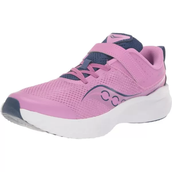 imageSaucony UnisexChild Kinvara 14 Altervative Closure SneakerGrapeIndigo