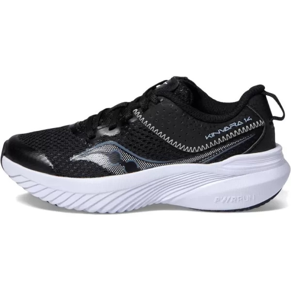 imageSaucony UnisexChild Kinvara 14 Lace to Toe SneakerBlackGrey