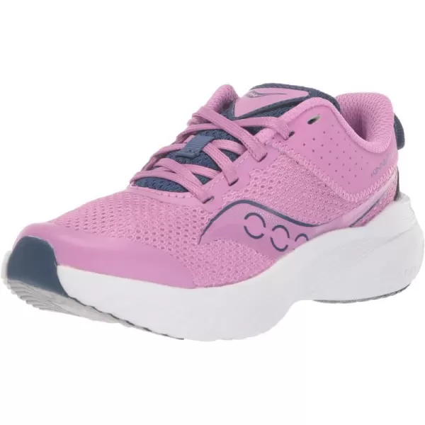 imageSaucony UnisexChild Kinvara 14 Lace to Toe SneakerGrapeIndigo
