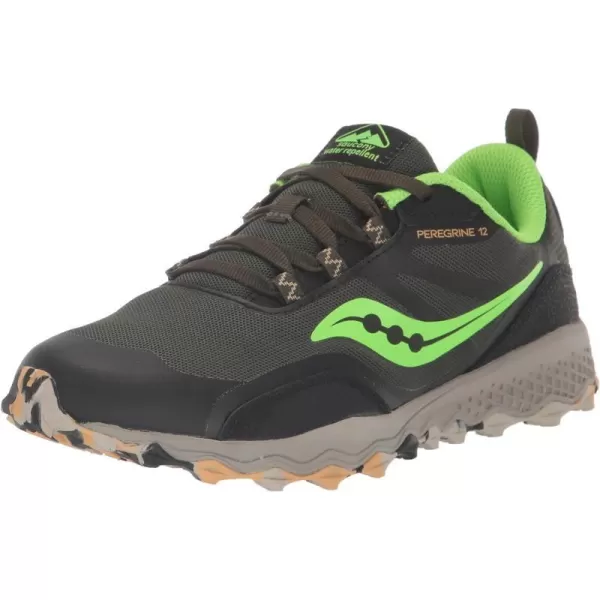 imageSaucony UnisexChild Peregrine 12 Shield SneakerBlackSlime