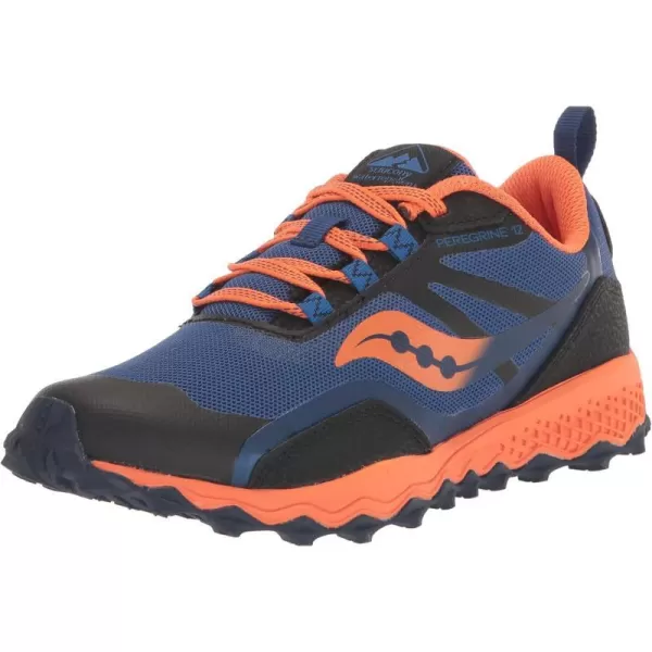 imageSaucony UnisexChild Peregrine 12 Shield SneakerNavyOrange