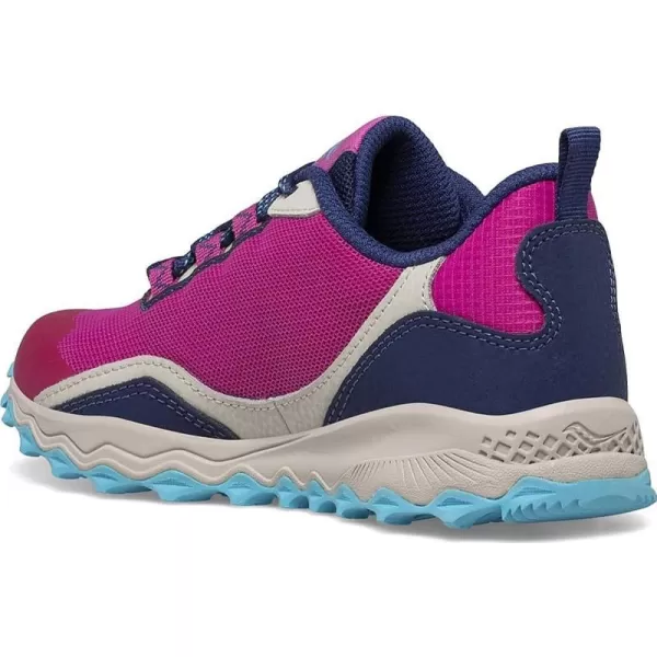 imageSaucony UnisexChild Peregrine 12 Shield SneakerNavyTurqPink