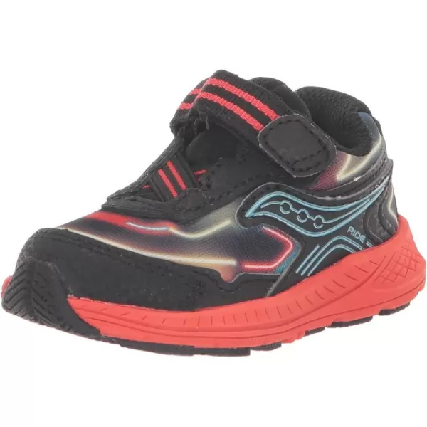 imageSaucony UnisexChild Ride 10 Jr Running ShoeBlack