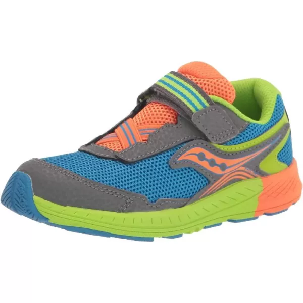 imageSaucony UnisexChild Ride 10 Jr Running ShoeBlueMulti