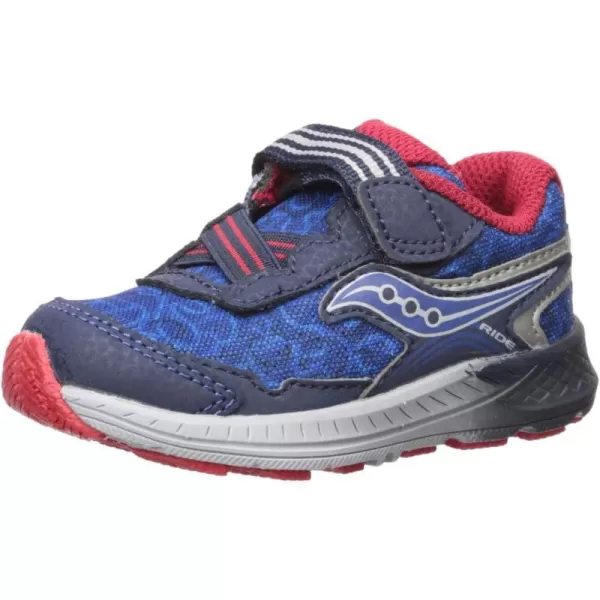 imageSaucony UnisexChild Ride 10 Jr Running ShoeNavyRed