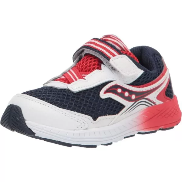 imageSaucony UnisexChild Ride 10 Jr Running ShoeRedWhiteBlue