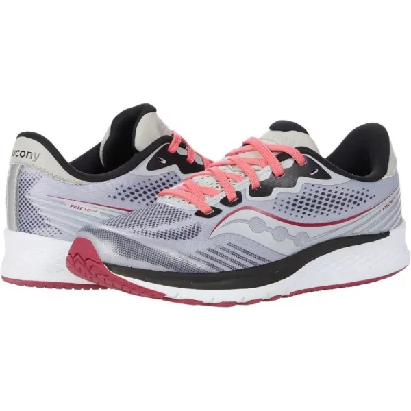 imageSaucony UnisexChild Ride 14 Running ShoeFogCherry