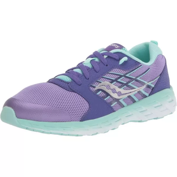 imageSaucony UnisexChild Wind 20 SneakerPurpleTurq