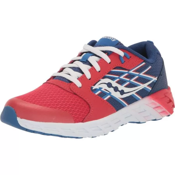 imageSaucony UnisexChild Wind 20 SneakerRedBlue