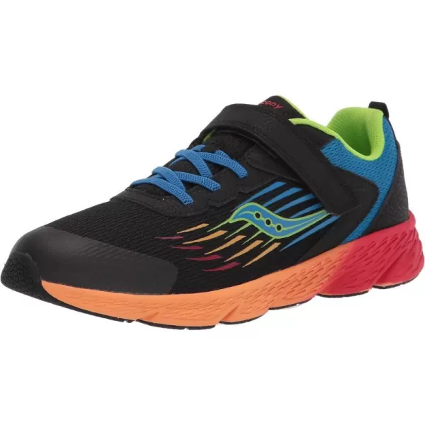 imageSaucony UnisexChild Wind Alternative Closure SneakerBlack Multi