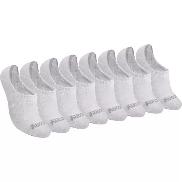 imageSaucony Womens 8 Pairs No Show Cushioned Invisible Liner SocksGrey Basic 8 Pairs