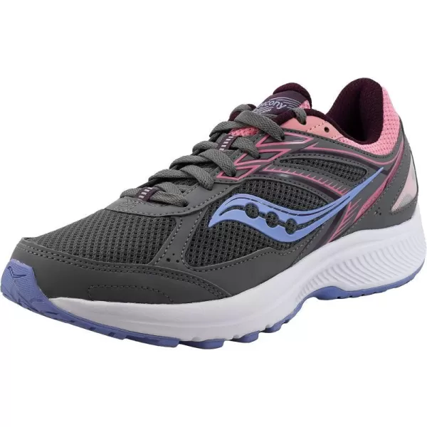 imageSaucony Womens Cohesion 14 Road Running ShoeGreyPinkBlue