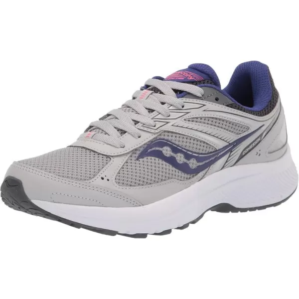 imageSaucony Womens Cohesion 14 Road Running ShoeGreyPurple